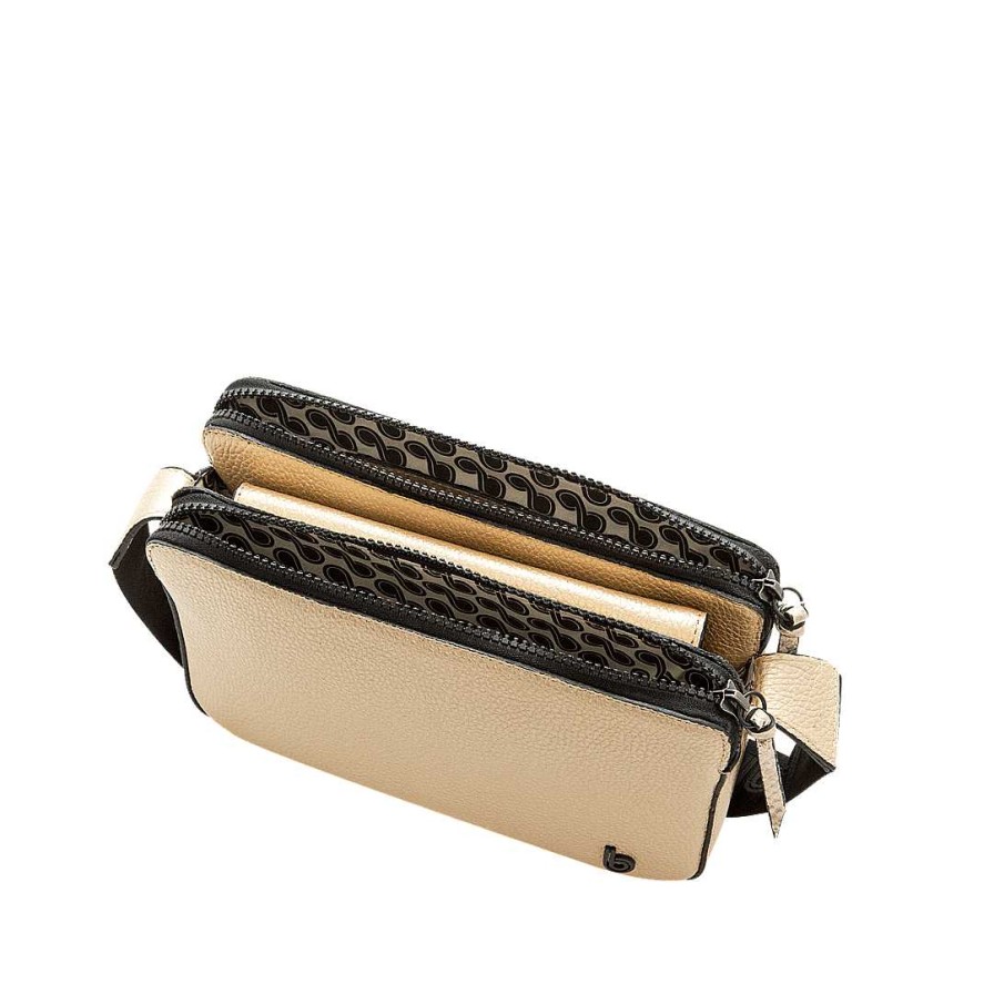 Handbags Bon-Bonite | Hands Free In Gold Color Leather