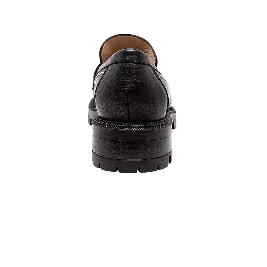 Shoes Bon-Bonite | Black Onyx Platform Moccasin