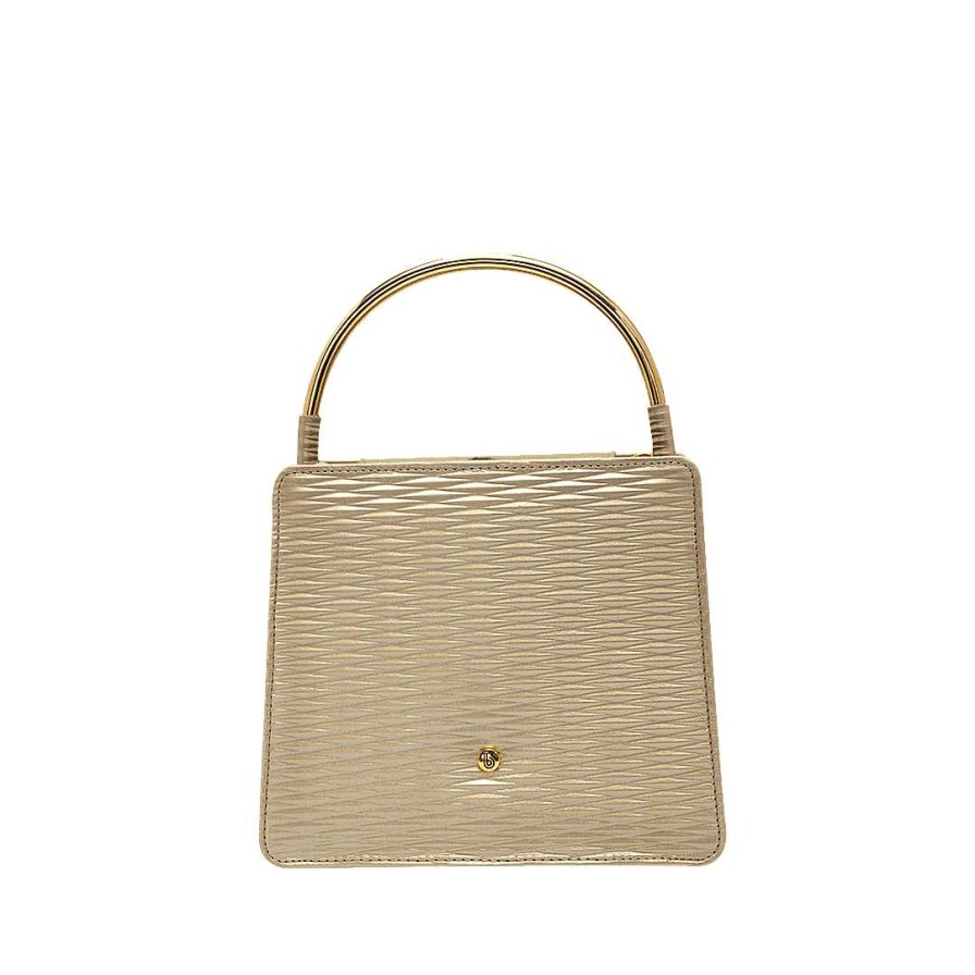 Handbags Bon-Bonite | New Gold Color Leather Mini Wallet