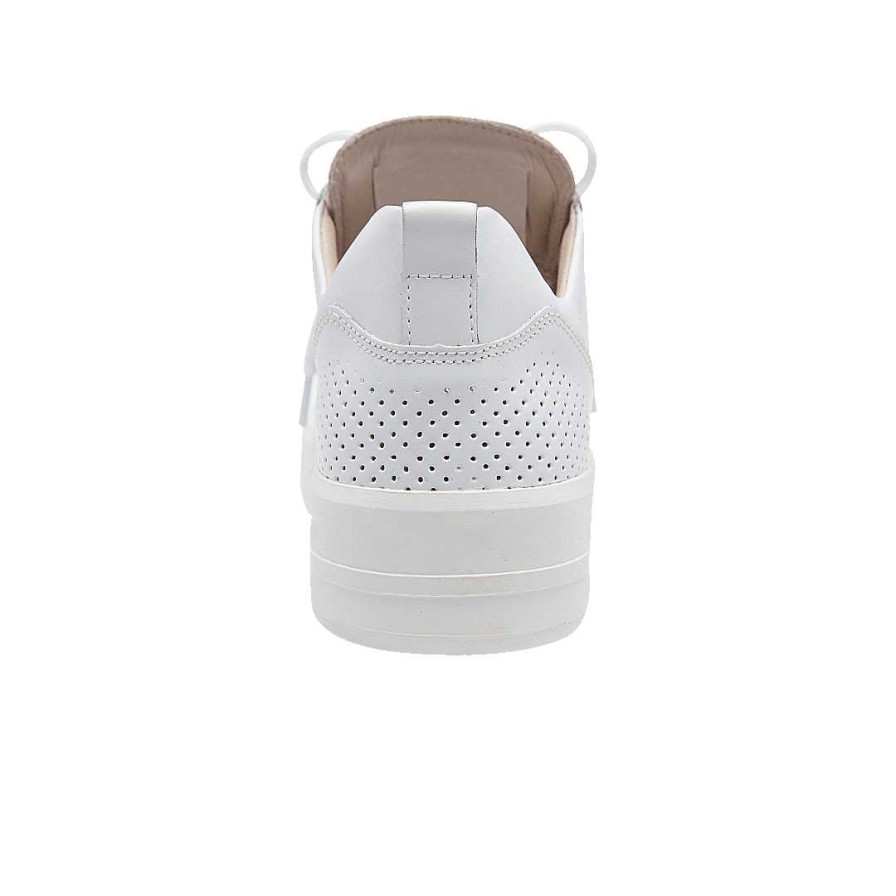 Shoes Bon-Bonite | Pure White Leather Tennis Shoes