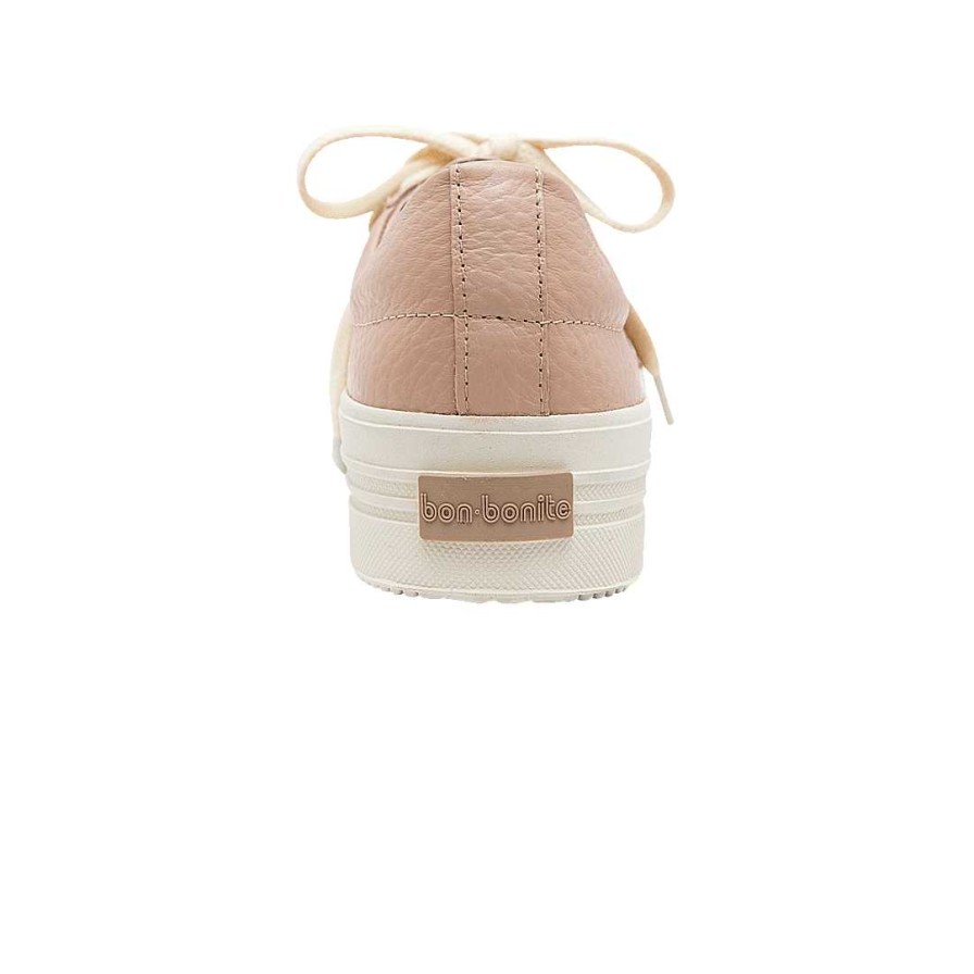 Shoes Bon-Bonite | Classic Nude Pink Leather Tennis Shoes