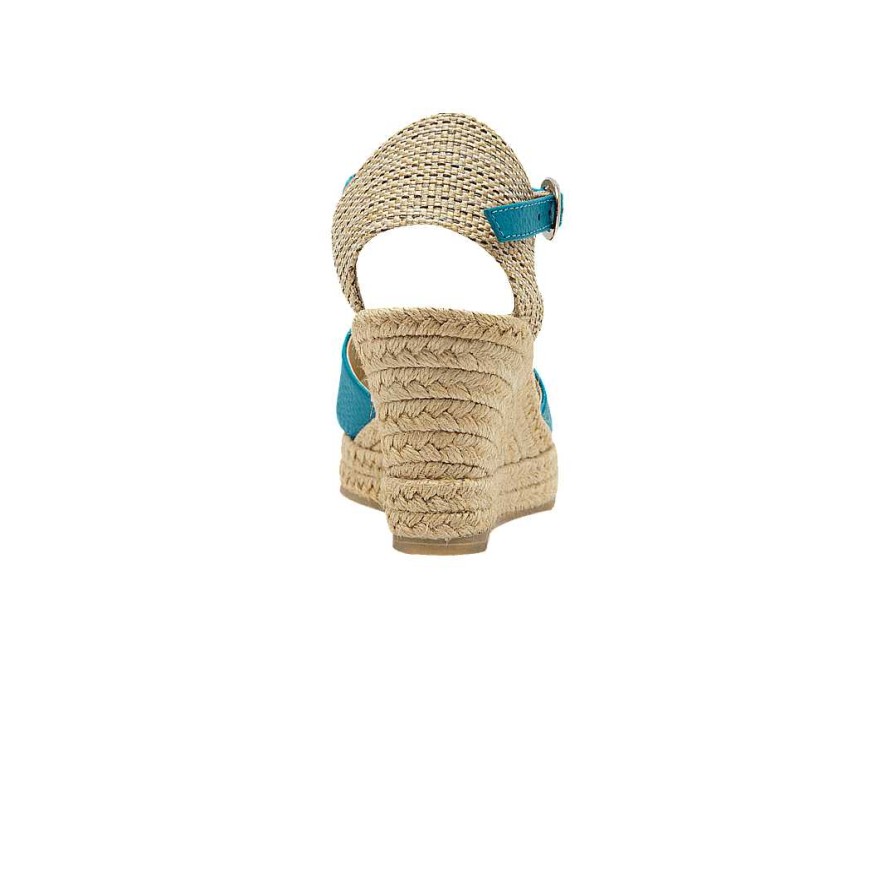 Shoes Bon-Bonite | Turquoise Leather Espadrilles