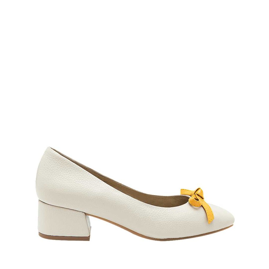 Shoes Bon-Bonite | Shell Color Leather Heel