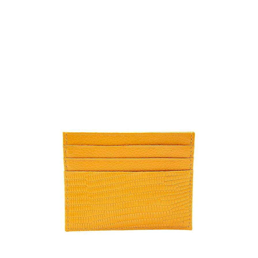 Accessories Bon-Bonite | Imperial Yellow Leather Card Holder