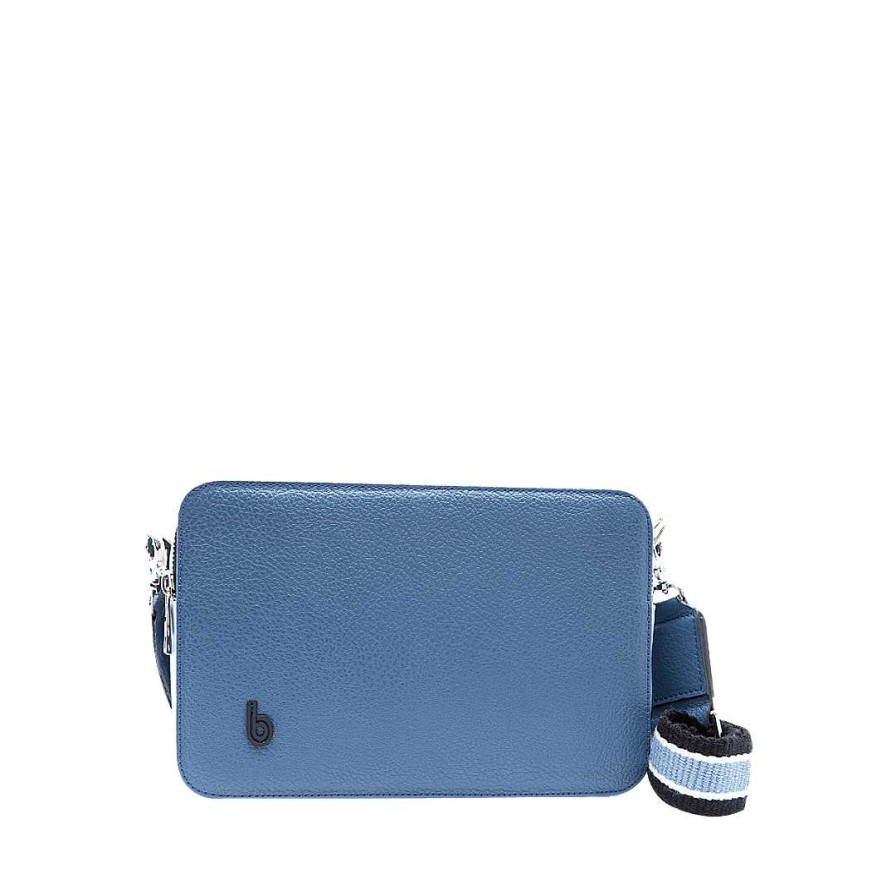 Handbags Bon-Bonite | Hands Free In Sky Blue Leather