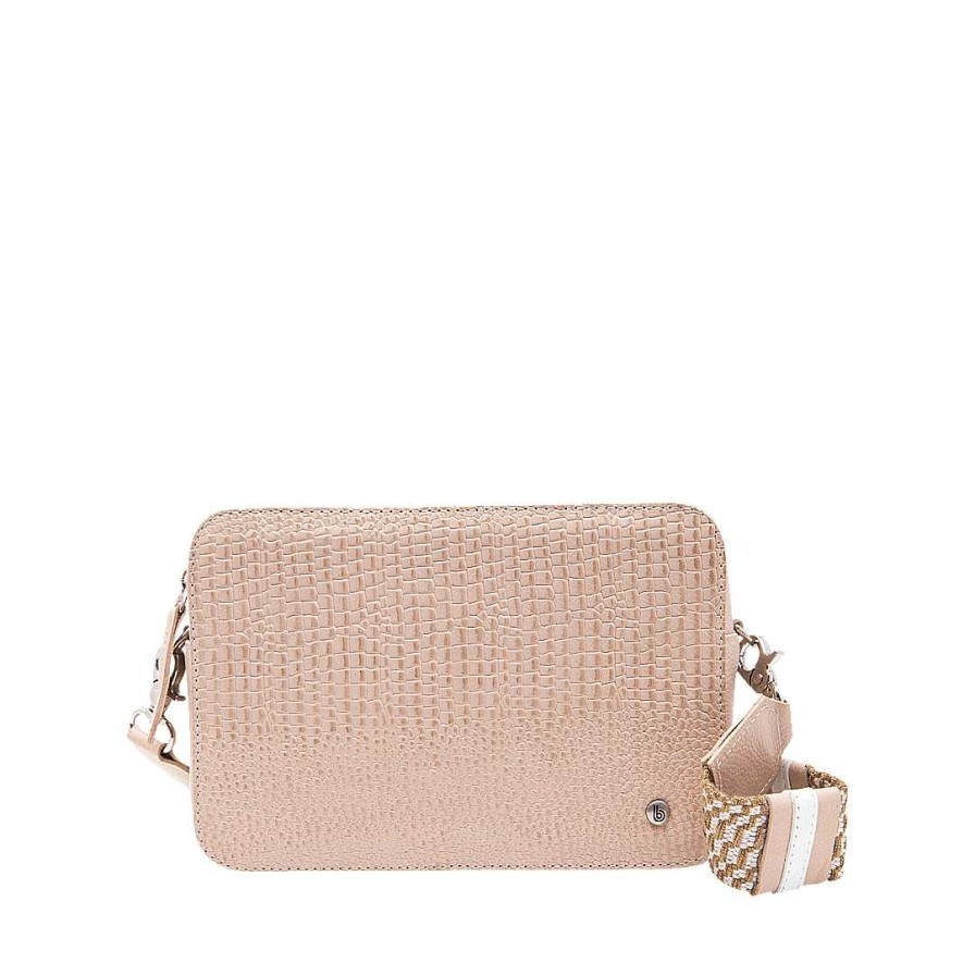 Handbags Bon-Bonite | Hands Free In Nude Pink Leather