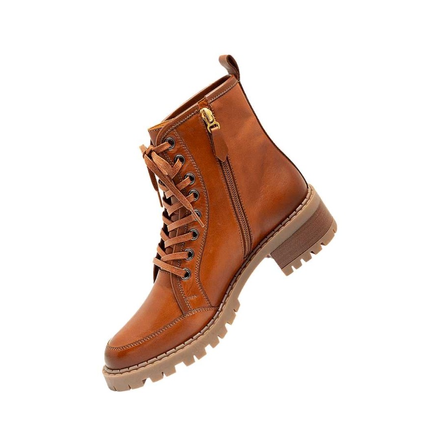 Shoes Bon-Bonite | Honey Brown Leather Ankle Boot