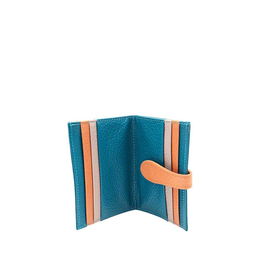 Accessories Bon-Bonite | Cobalt Blue Leather Card Holder By Moca Y Sandal