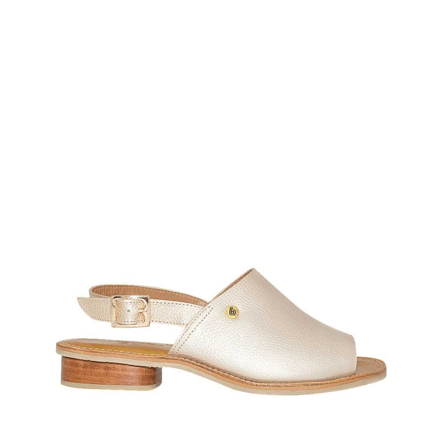 Shoes Bon-Bonite | Gold Color Folia Leather Sandal