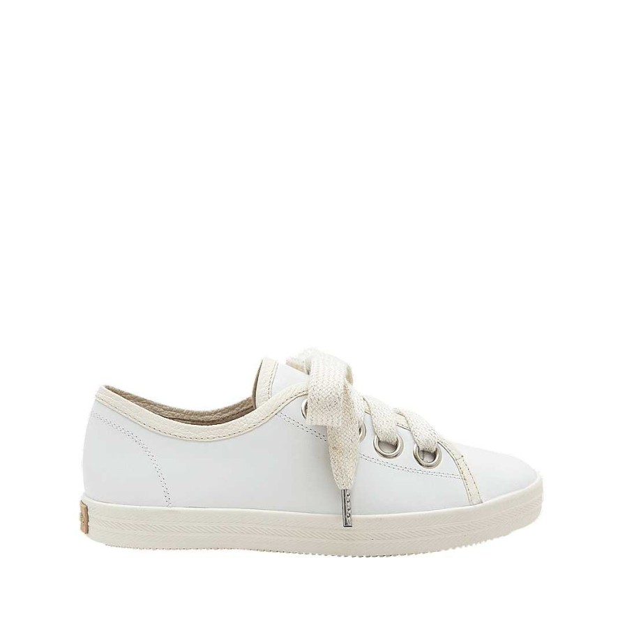 Shoes Bon-Bonite | Classic Cream White Leather Tennis Shoes