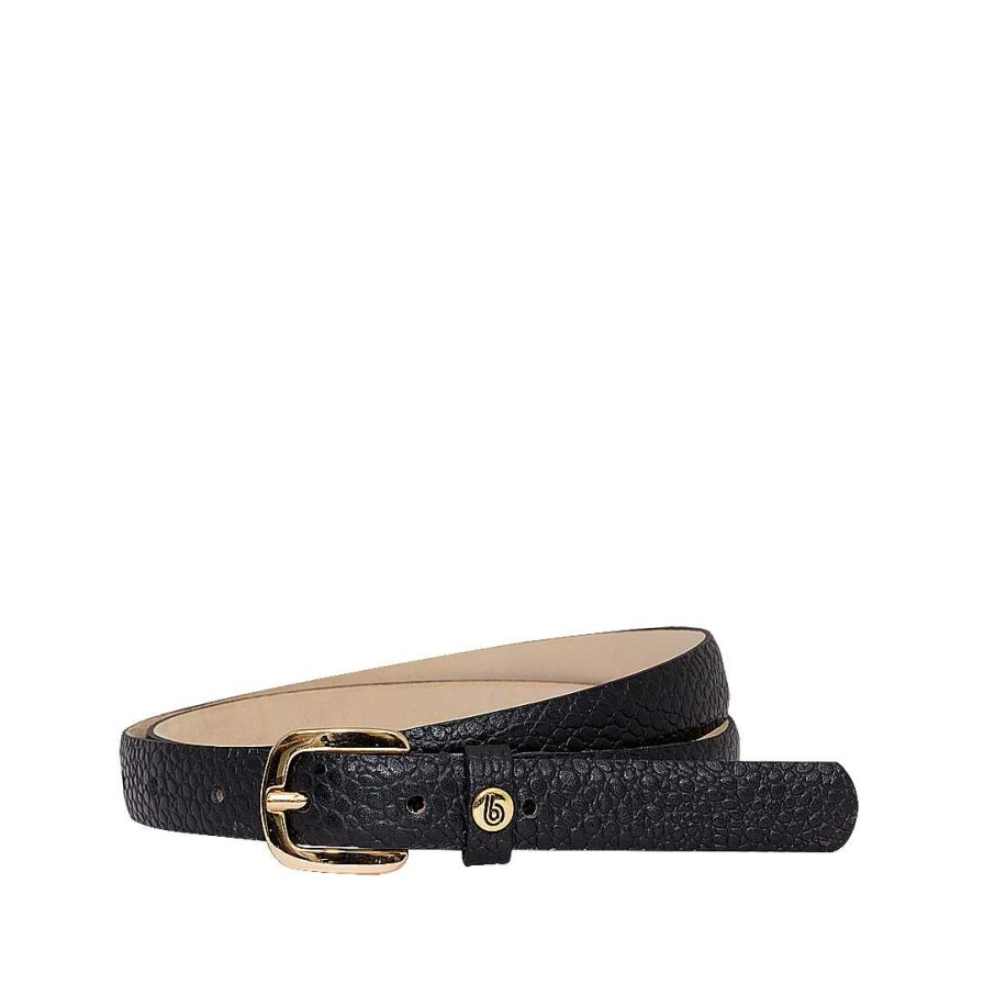 Belts Bon-Bonite | Black Panther Belt In Engraved Leather