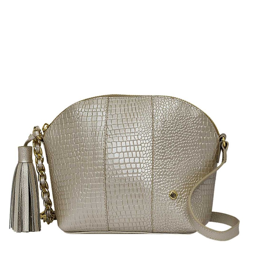 Handbags Bon-Bonite | New Gold Color Hands Free In Leather