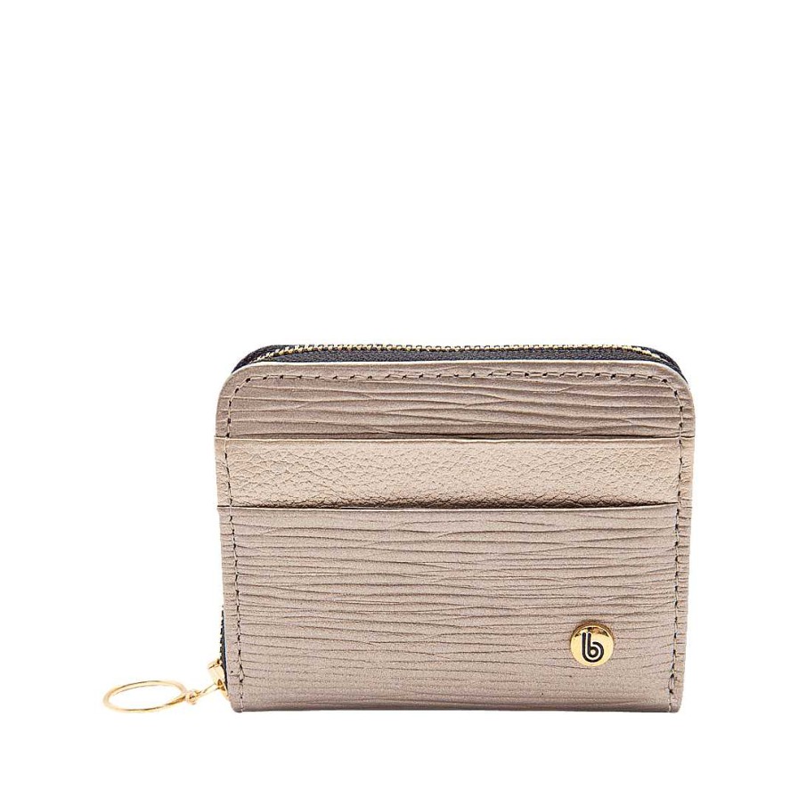 Accessories Bon-Bonite | Sand Metal Color Leather Wallet