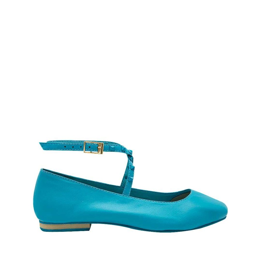 Shoes Bon-Bonite | Turquoise Leather Ballet