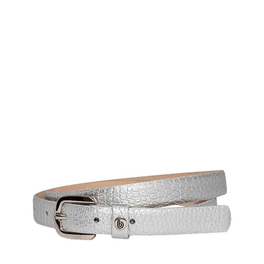 Belts Bon-Bonite | Silver Leather Belt