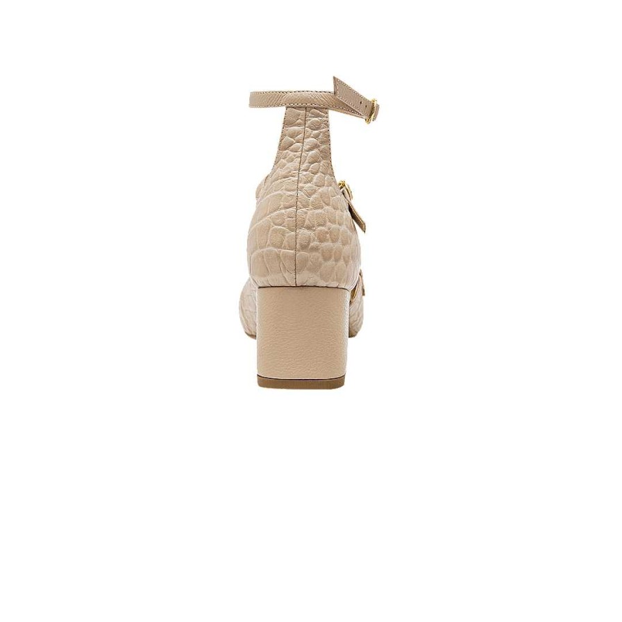 Shoes Bon-Bonite | Nude Pink Leather Heel