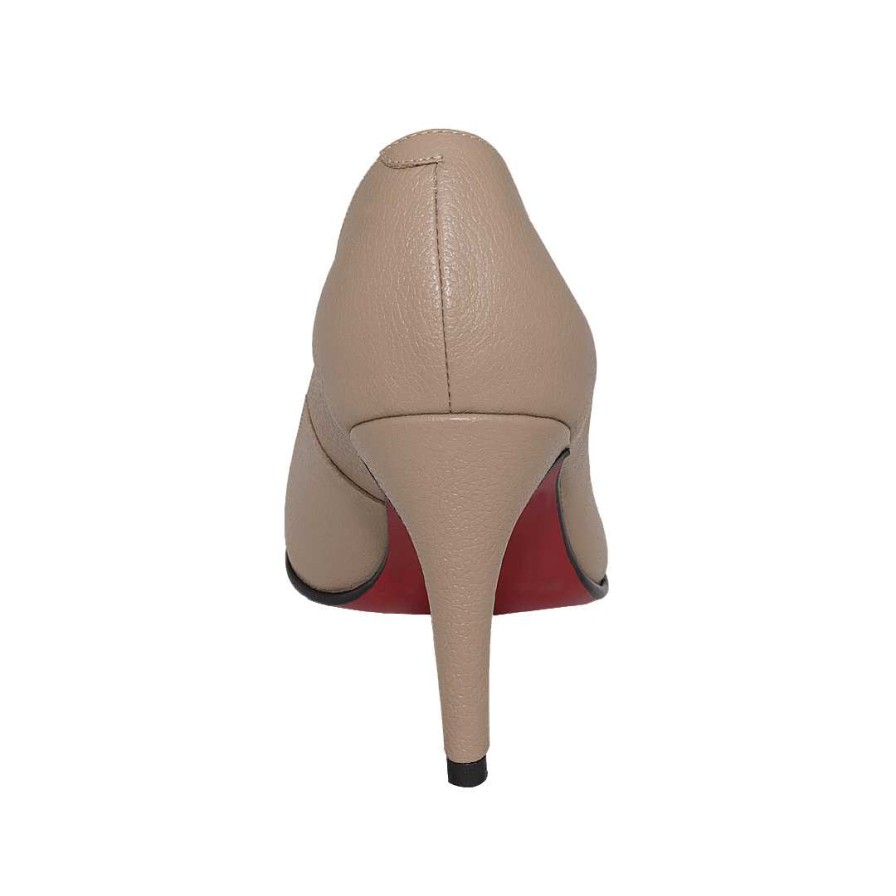 Shoes Bon-Bonite | Taupe Leather Stilettos