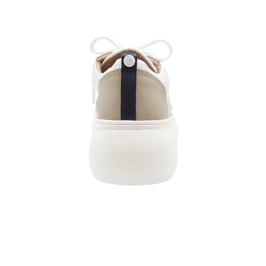 Shoes Bon-Bonite | Pure White Leather Tennis Shoes