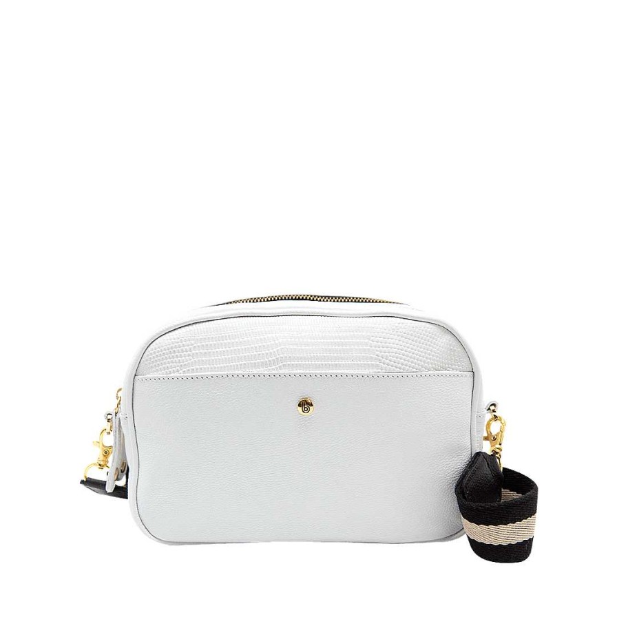 Handbags Bon-Bonite | Hands Free In Pure White Leather