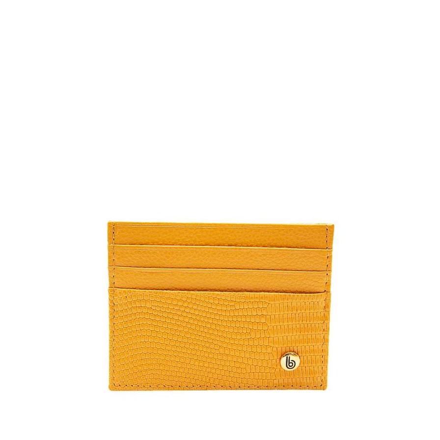 Accessories Bon-Bonite | Imperial Yellow Leather Card Holder