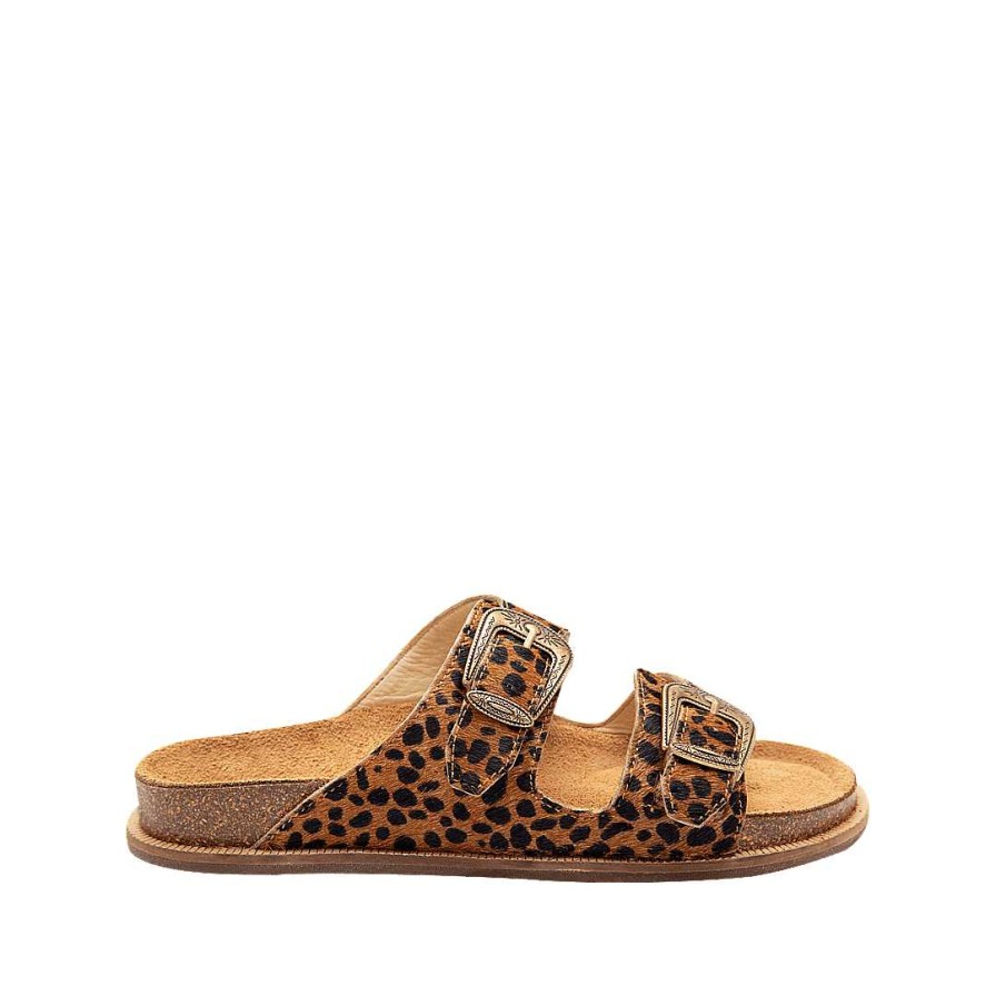 Shoes Bon-Bonite | Mule Sandal In Animal Print Leather (The Bottom Finish Is Natural And May Vary Depending On The Skin)