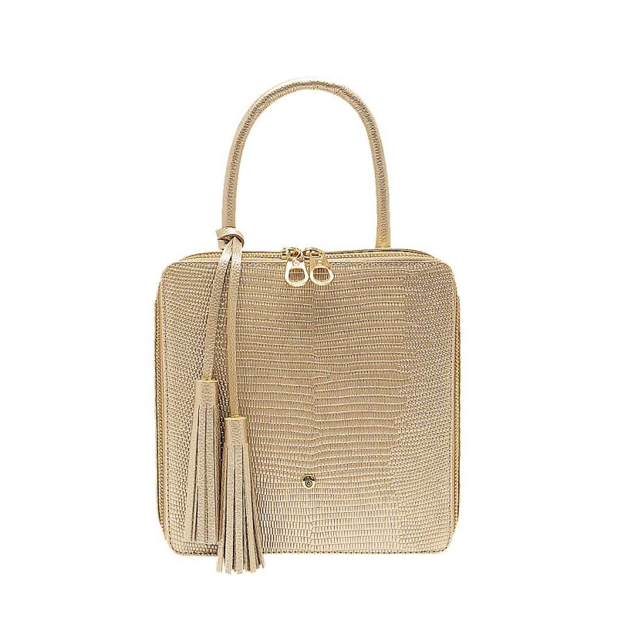 Handbags Bon-Bonite | New Gold Color Leather Wallet