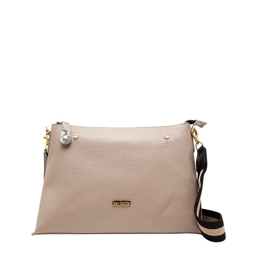 Handbags Bon-Bonite | Mocha Leather Hands Free