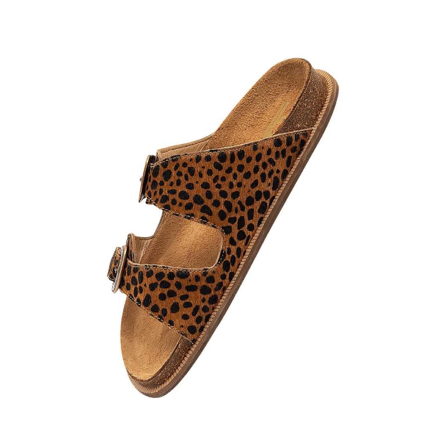 Shoes Bon-Bonite | Mule Sandal In Animal Print Leather (The Bottom Finish Is Natural And May Vary Depending On The Skin)