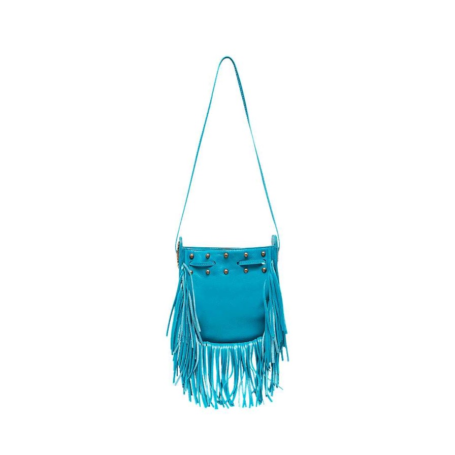 Handbags Bon-Bonite | Hands Free In Turquoise Leather