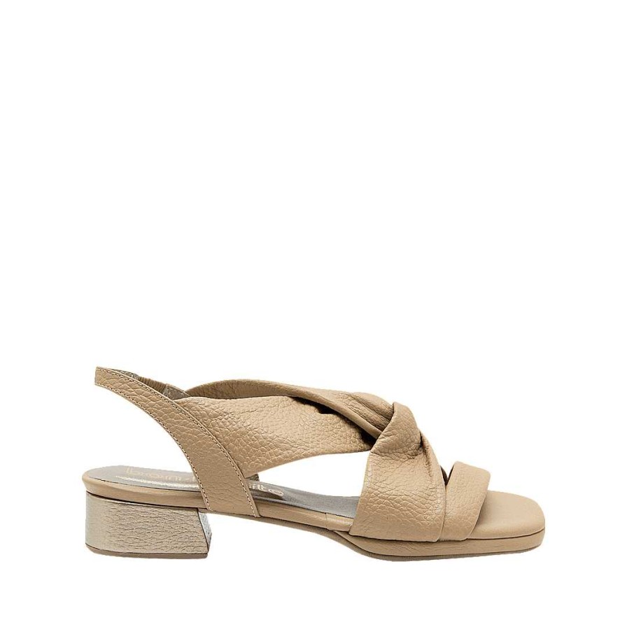 Shoes Bon-Bonite | Capuccino Color Leather Sandal