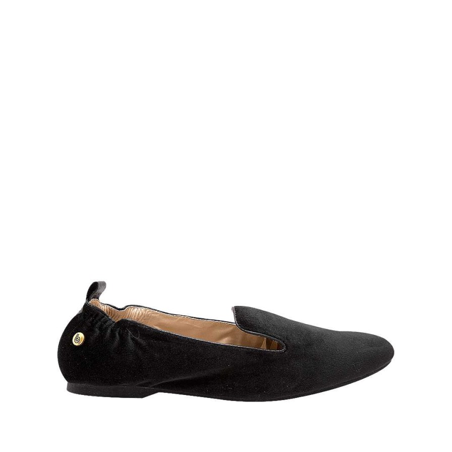 Shoes Bon-Bonite | Black Onyx Leather Ballet Dancer