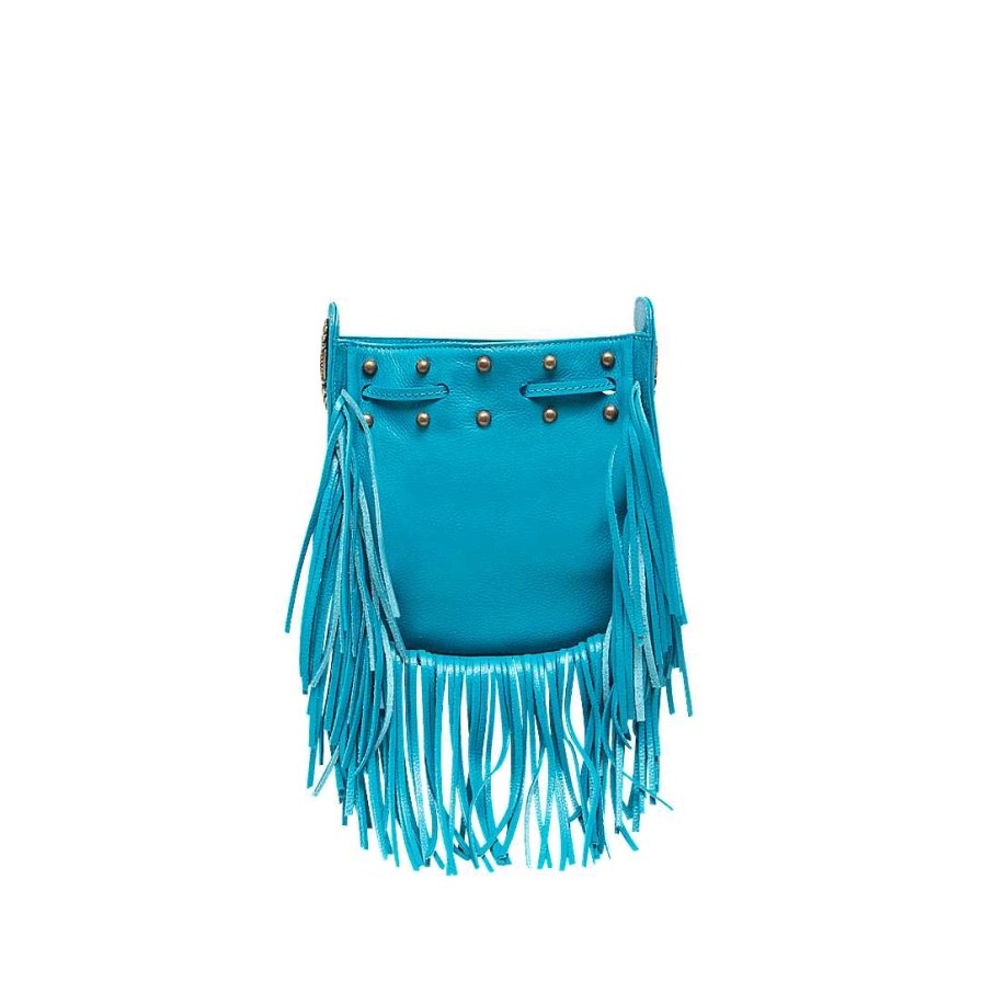 Handbags Bon-Bonite | Hands Free In Turquoise Leather