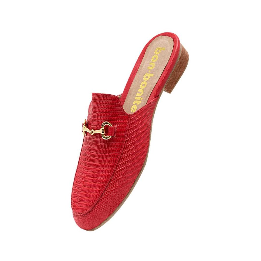 Shoes Bon-Bonite | Annatto Red Leather Clog