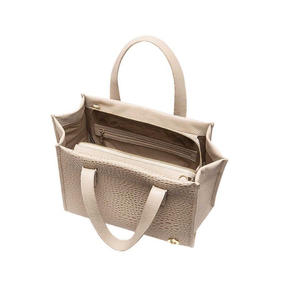 Handbags Bon-Bonite | Taupe Leather Wallet