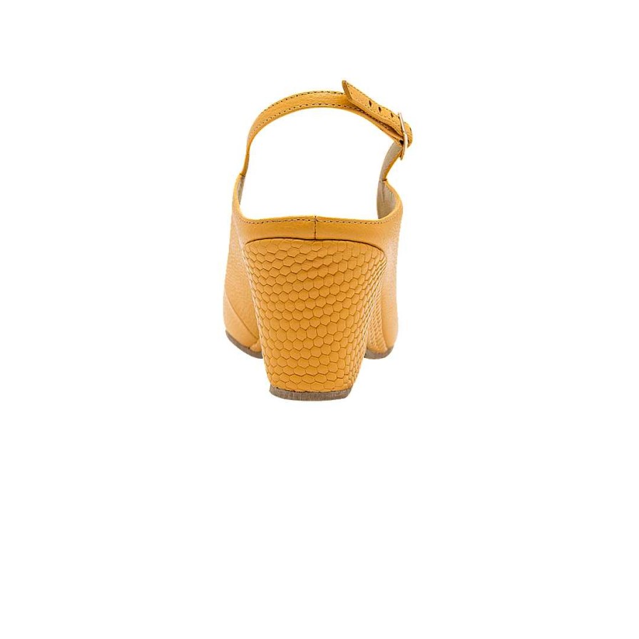 Shoes Bon-Bonite | Imperial Yellow Leather Heel