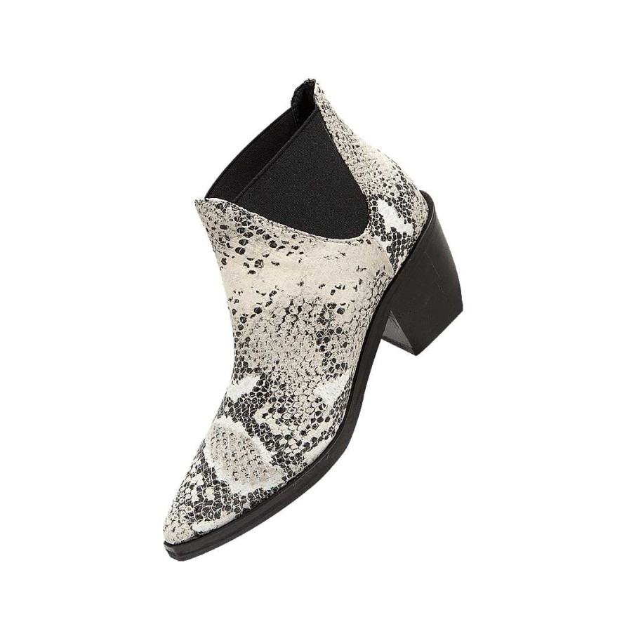 Shoes Bon-Bonite | Animal Print Leather Ankle Boot