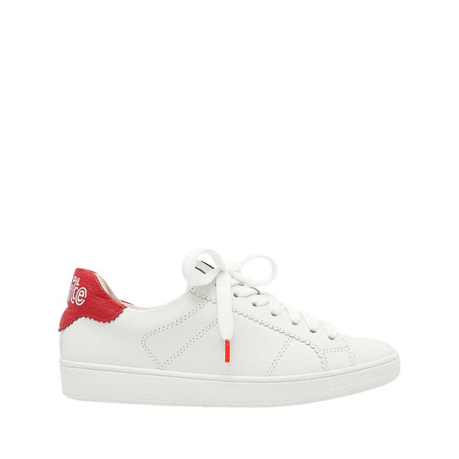 Shoes Bon-Bonite | Classic Pure White Leather Tennis Shoes