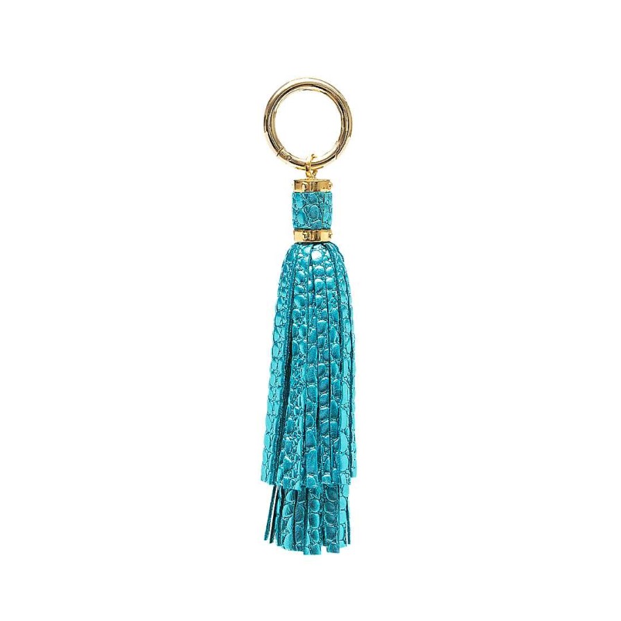 Accessories Bon-Bonite | Turquoise Blue Leather Accessory