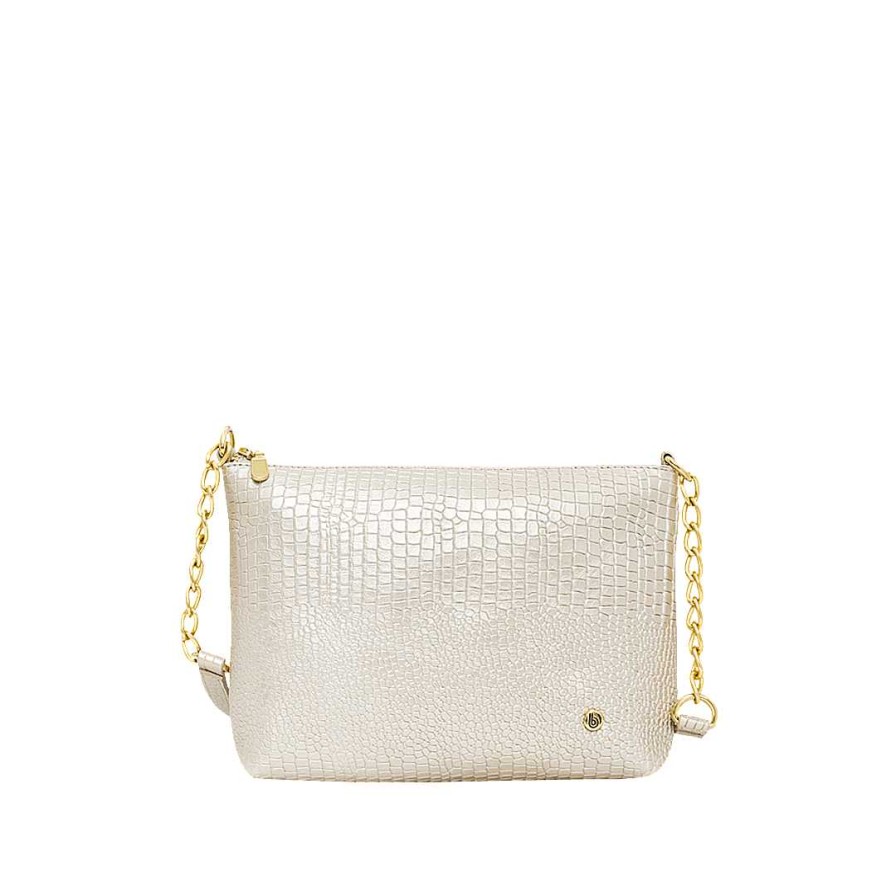 Handbags Bon-Bonite | New Gold Color Hands Free In Leather Mix