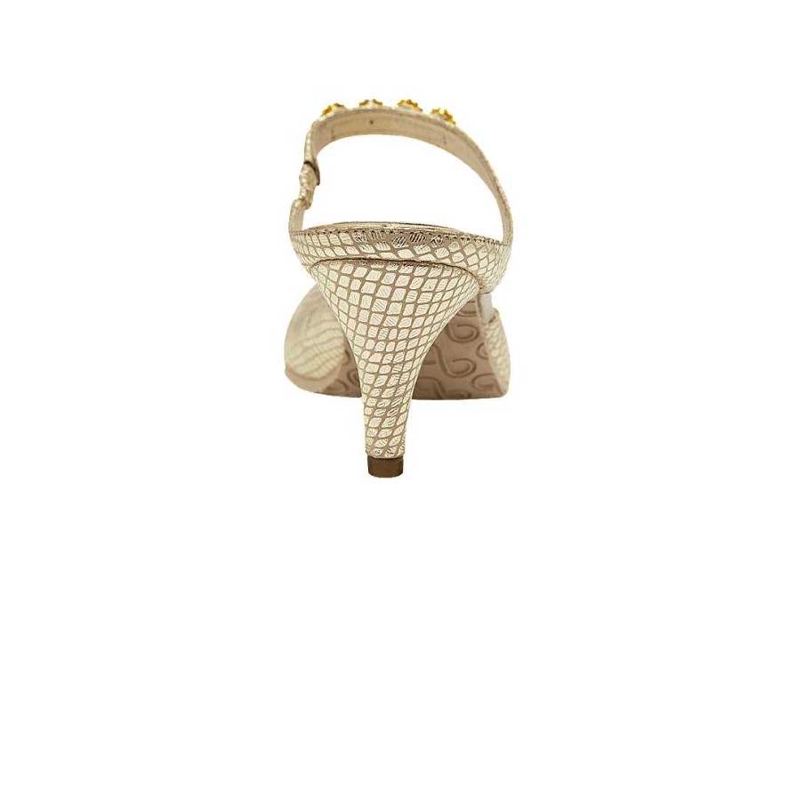 Shoes Bon-Bonite | Gold Leather Heeled Sandal