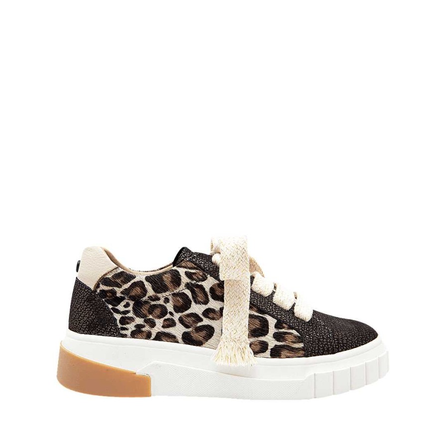 Shoes Bon-Bonite | Animal Print Leather Tennis (The Bottom Finish Is Natural And May Vary Depending On The Leather)