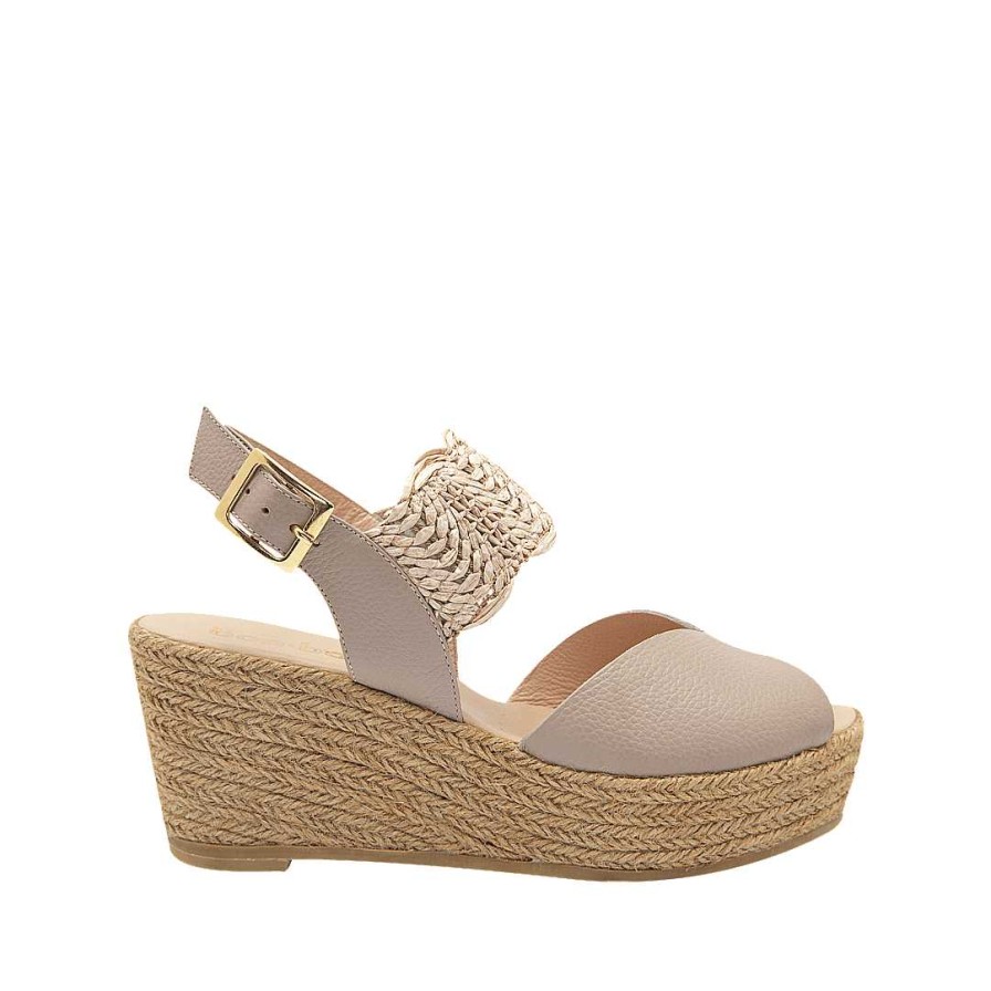 Shoes Bon-Bonite | Mocha Leather Espadrilles