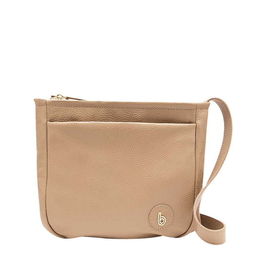 Handbags Bon-Bonite | Hands Free Cappuccino Color Leather