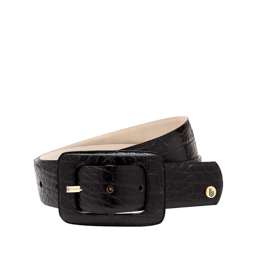 Belts Bon-Bonite | Onyx Black Leather Belt